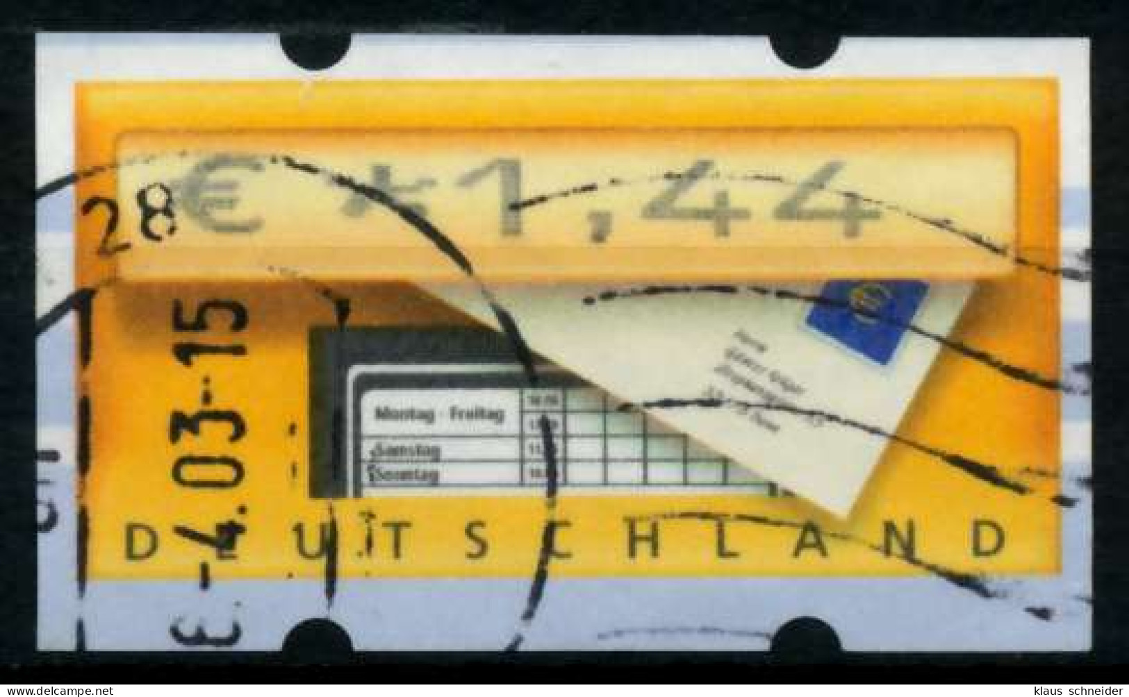 BRD ATM 2002 Nr 5-1-0144 Gestempelt X97083A - Machine Labels [ATM]