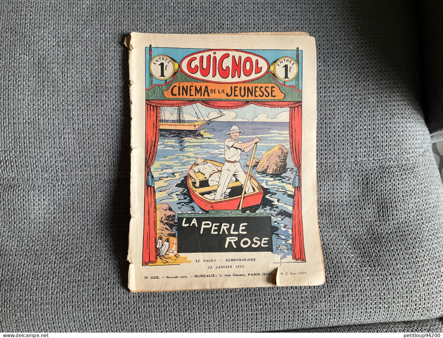 GUIGNOL Cinéma De La Jeunesse  *LA PERLE ROSE *UN VOYAGE à CEYLAN No 225 Janvier 1933 - Autre Magazines