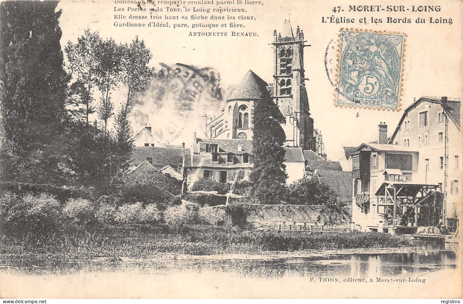 77-MORET SUR LOING-N°375-G/0273 - Moret Sur Loing