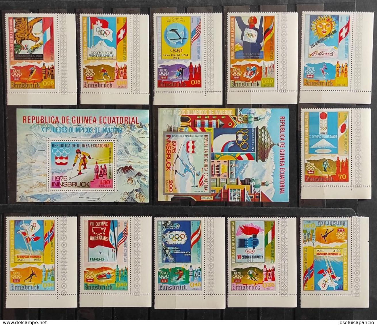 XII JUEGOS OLIMPICOS DE INVIERNO- INNSBRUCK 1976 MICHEL 535/545 MNH** - Guinée Equatoriale