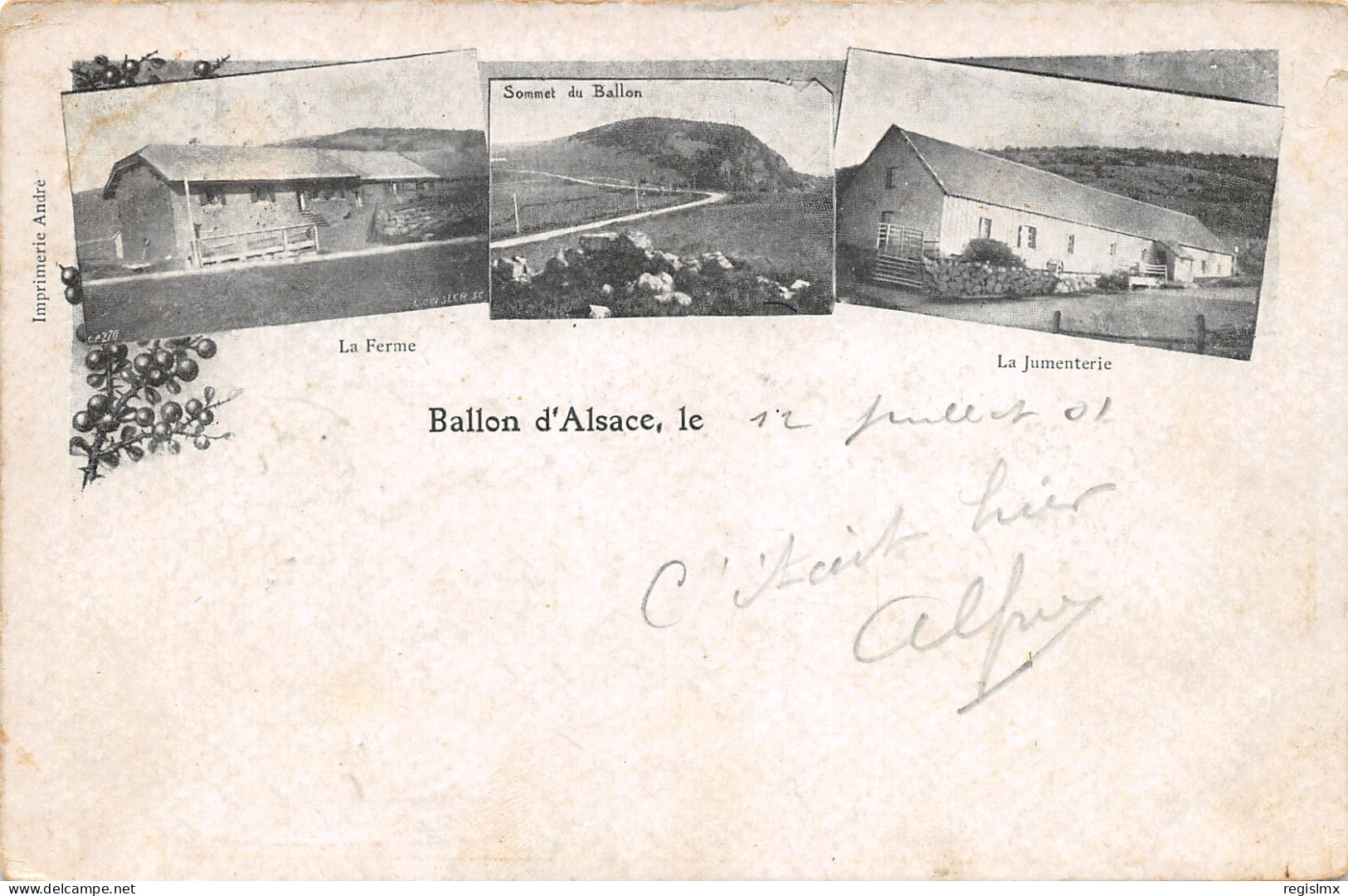 90-LE BALLON D ALSACE-N°378-G/0351 - Sonstige & Ohne Zuordnung