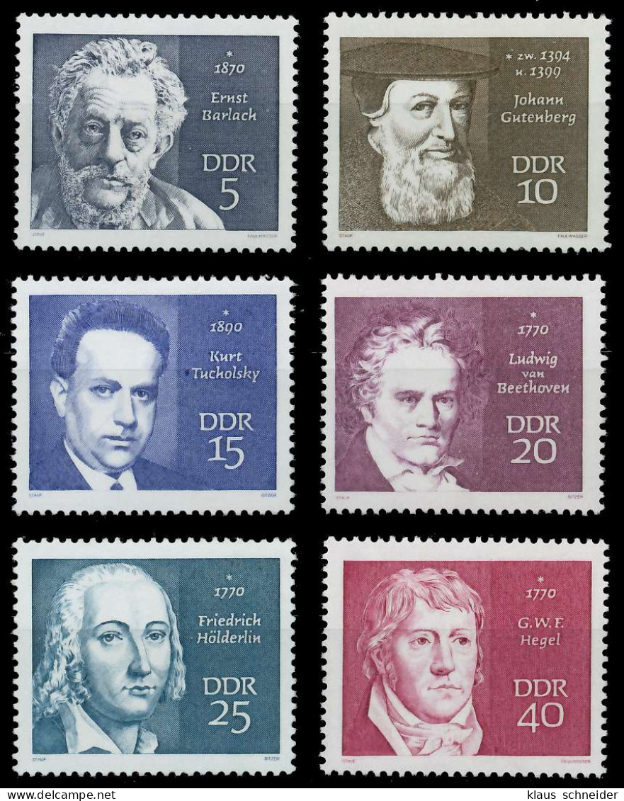 DDR 1970 Nr 1534-1539 Postfrisch S272CF2 - Unused Stamps