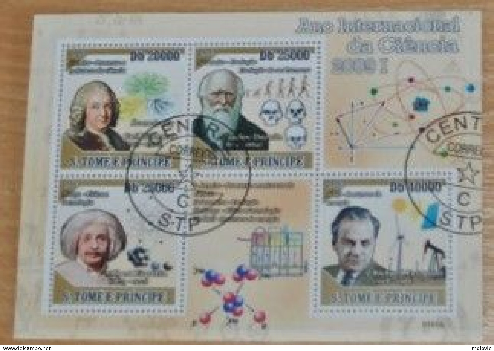 SAO TOME E PRINCIPE 2009, International Year Of Science, Scientists, Pharmacy, Mi #4035-8, Miniature Sheet, Used - Andere & Zonder Classificatie