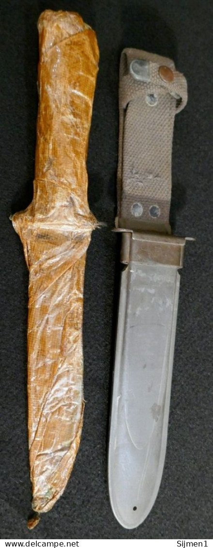 Couteau de combat et fourreau USN USMC MKII de la Seconde Guerre mondiale, inédit scellé à la cire MK2