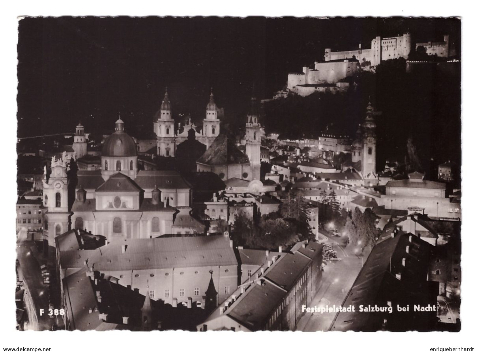 DEUTSCHLAND // FESTSPIELSTADT SALZBURG BEI NACHT // 1961 - Salzburg Stadt