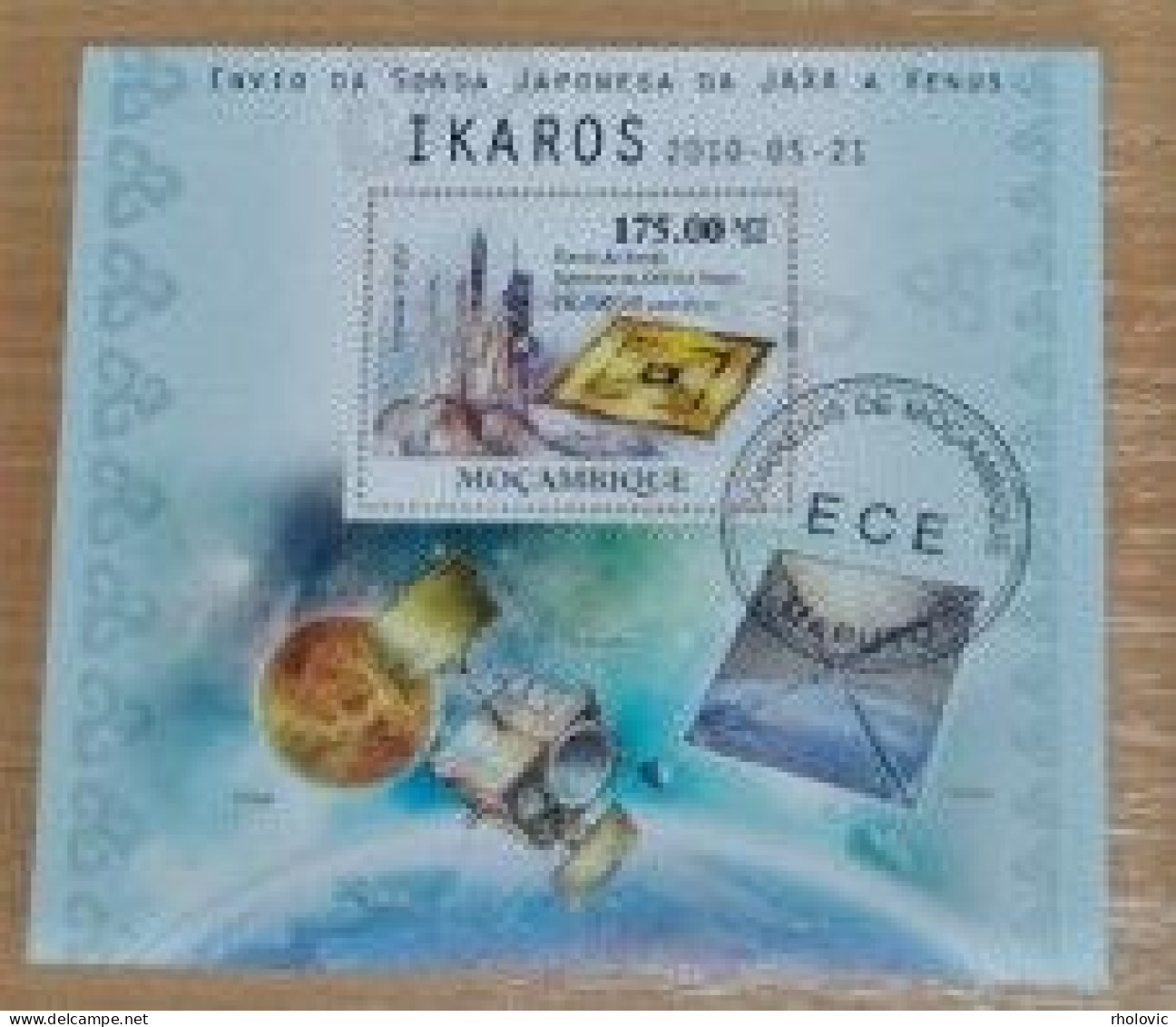 MOZAMBIQUE 2010, Ikaros, Space, Mi #B389, Souvenir Sheet, Used - Sonstige & Ohne Zuordnung