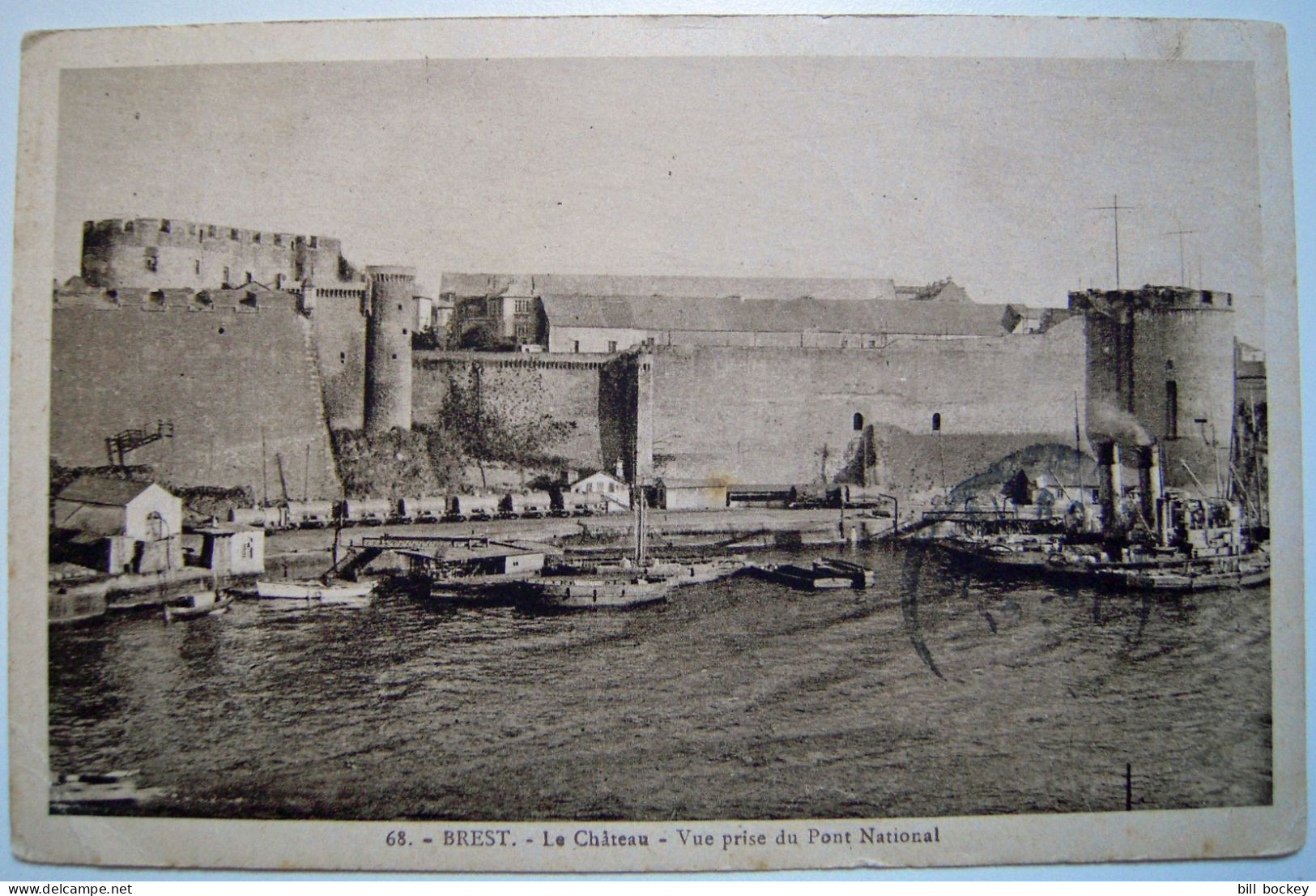 CPA 1910-1920 BREST - Le Château -Vue Prise Du Pont National - TBE - Brest