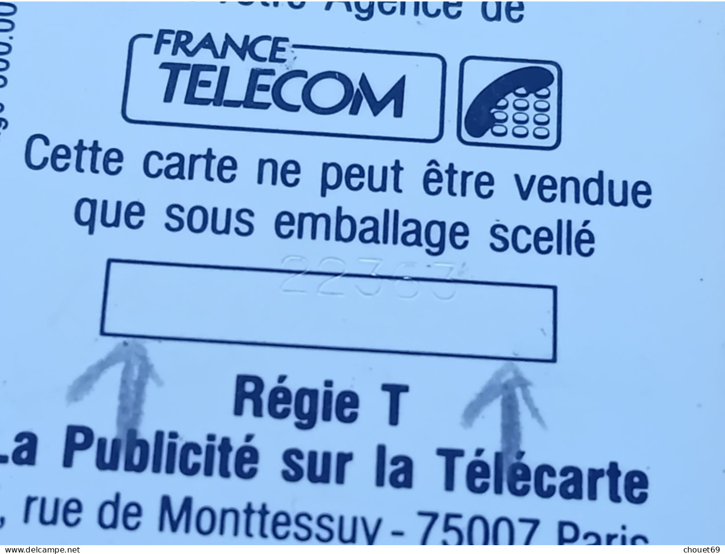 F136 50U LA POSTE SC4AB 5 Petits Numéros Décalés Hors Cadre Vers Le Haut Lot 22363  (BA40623 - 1990