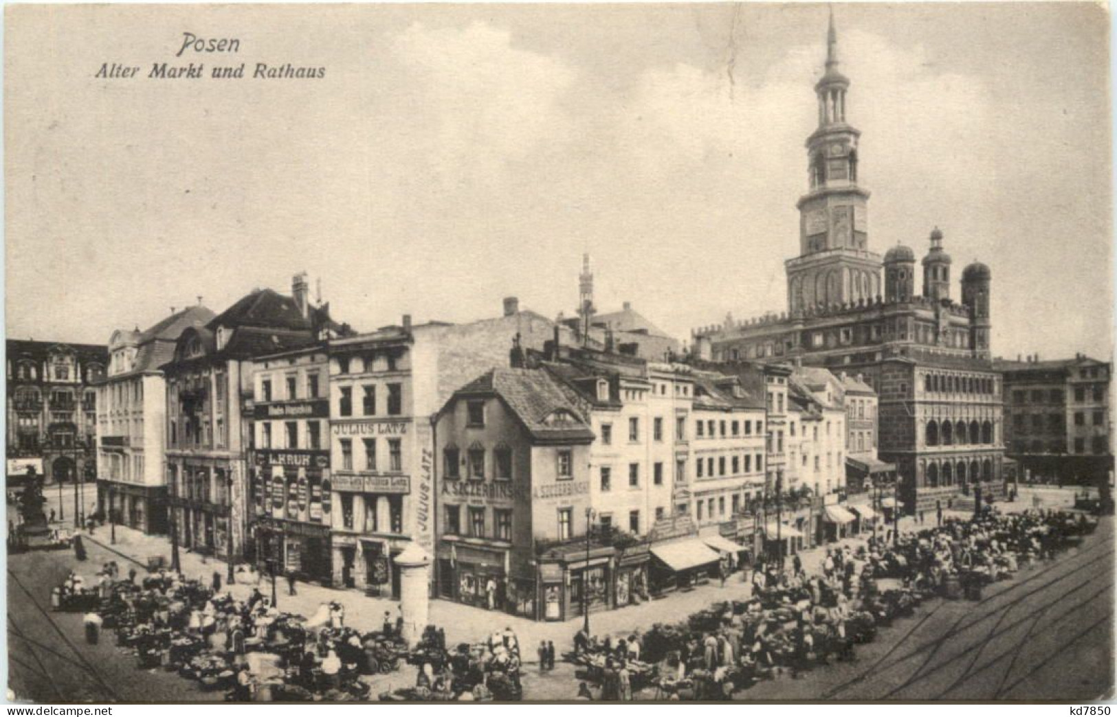 Posen - Alter Markt Und Rathaus - Posen