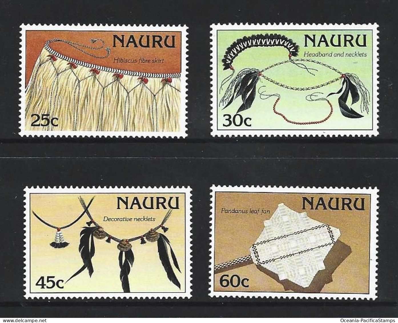 Nauru 1987 Personal Artefacts Set Of 4 MNH - Nauru