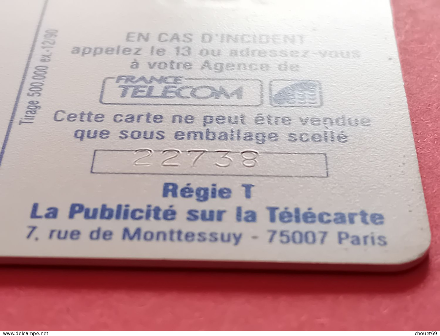 F135B 120U OISEAU BLEU SC5an 5 Petits Numéros 8 à L'envers Lot 22738 Double Frappe Du 8 ?? (BA40623 - 1990