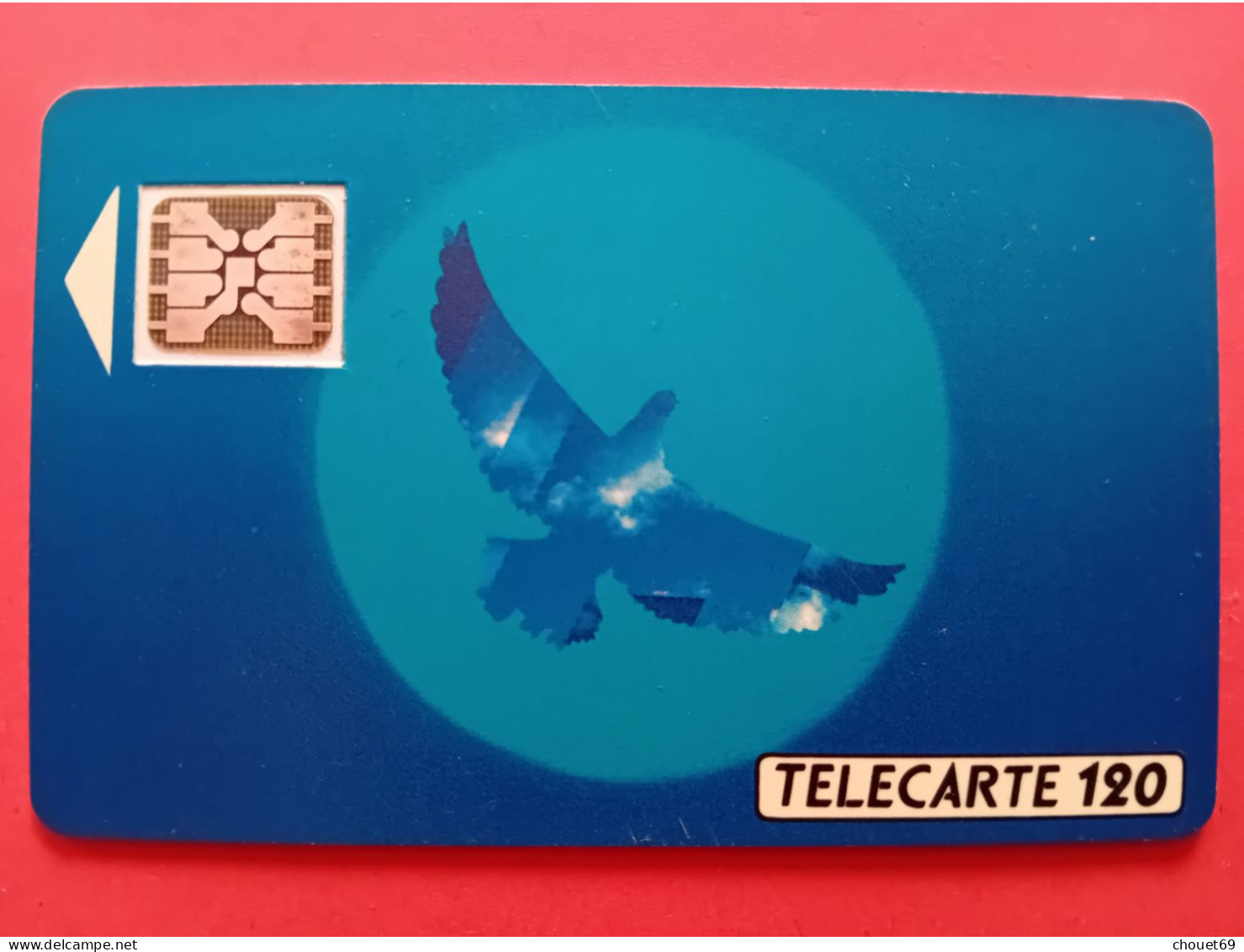 F135B 120U OISEAU BLEU SC5an 5 Petits Numéros 8 à L'envers Lot 22738 Double Frappe Du 8 ?? (BA40623 - 1990