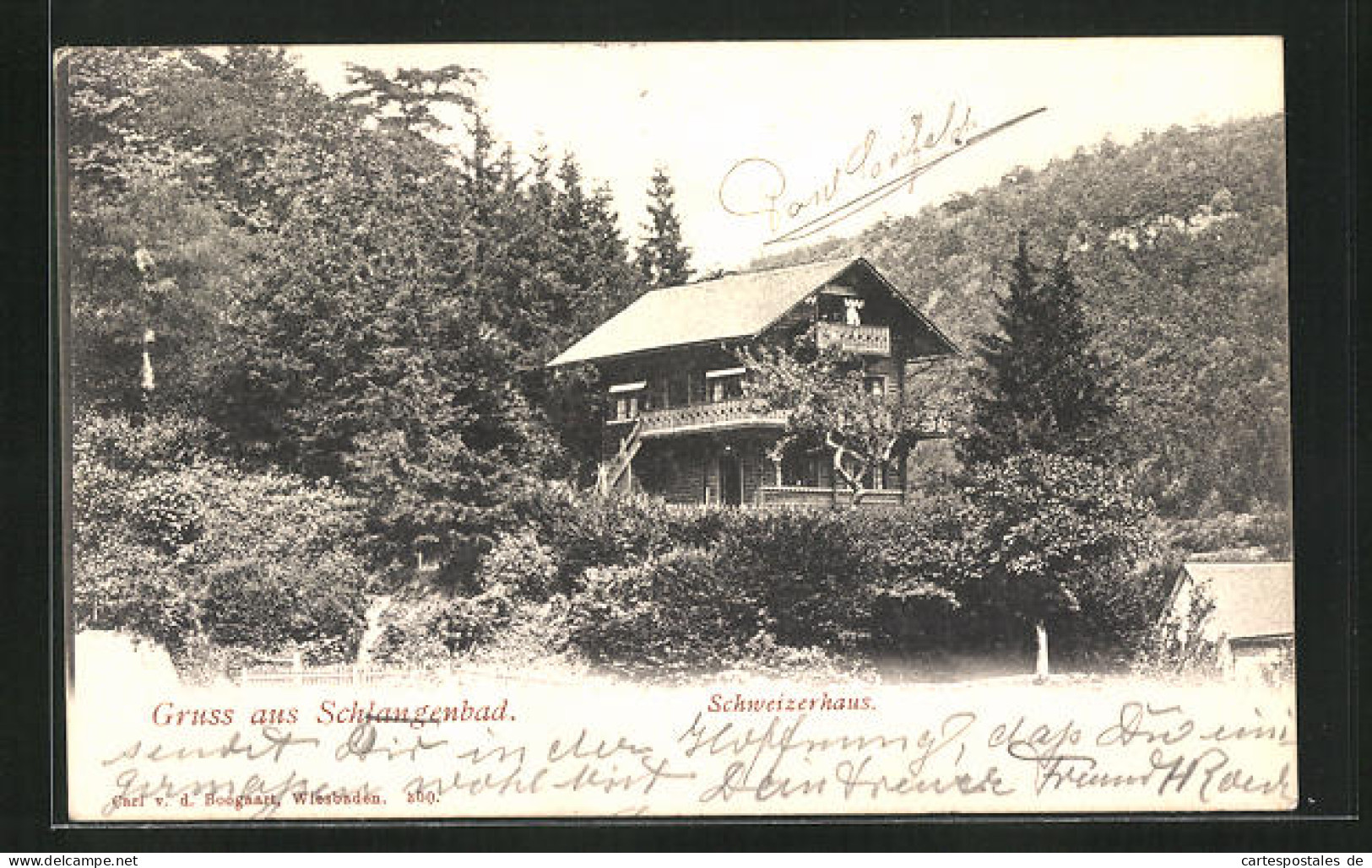 AK Schlangenbad, Gasthaus Schweizerhaus  - Schlangenbad