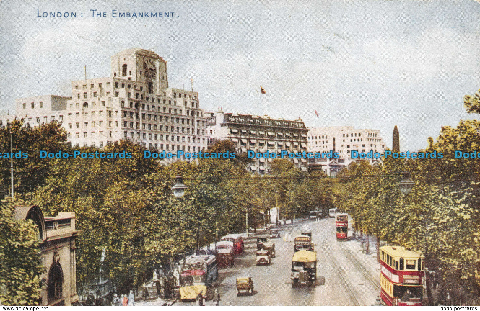 R112210 London. The Embankment. Photochrom - Sonstige & Ohne Zuordnung