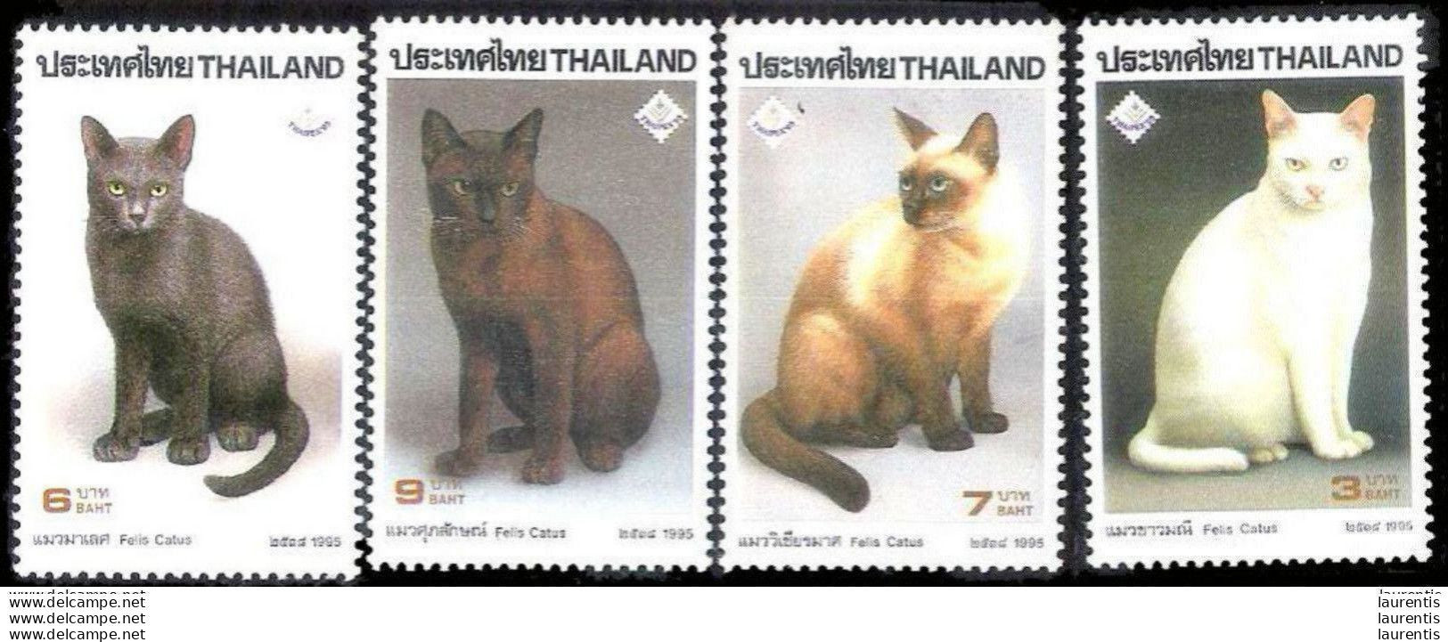 222  Chats - Cats - Thailande Yv 163 à 26 MNH - See Description - 1,65 - Chats Domestiques