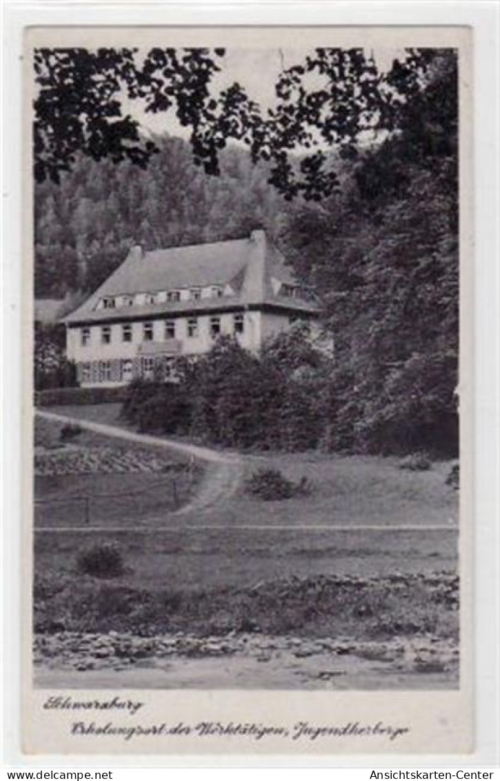 39018511 - Schwarzburg Mit Jungendherberge, Erholungsort Der Werktaetigen Gelaufen Von Ca. 1960, Marke Entfernt, Ruecks - Sonstige & Ohne Zuordnung