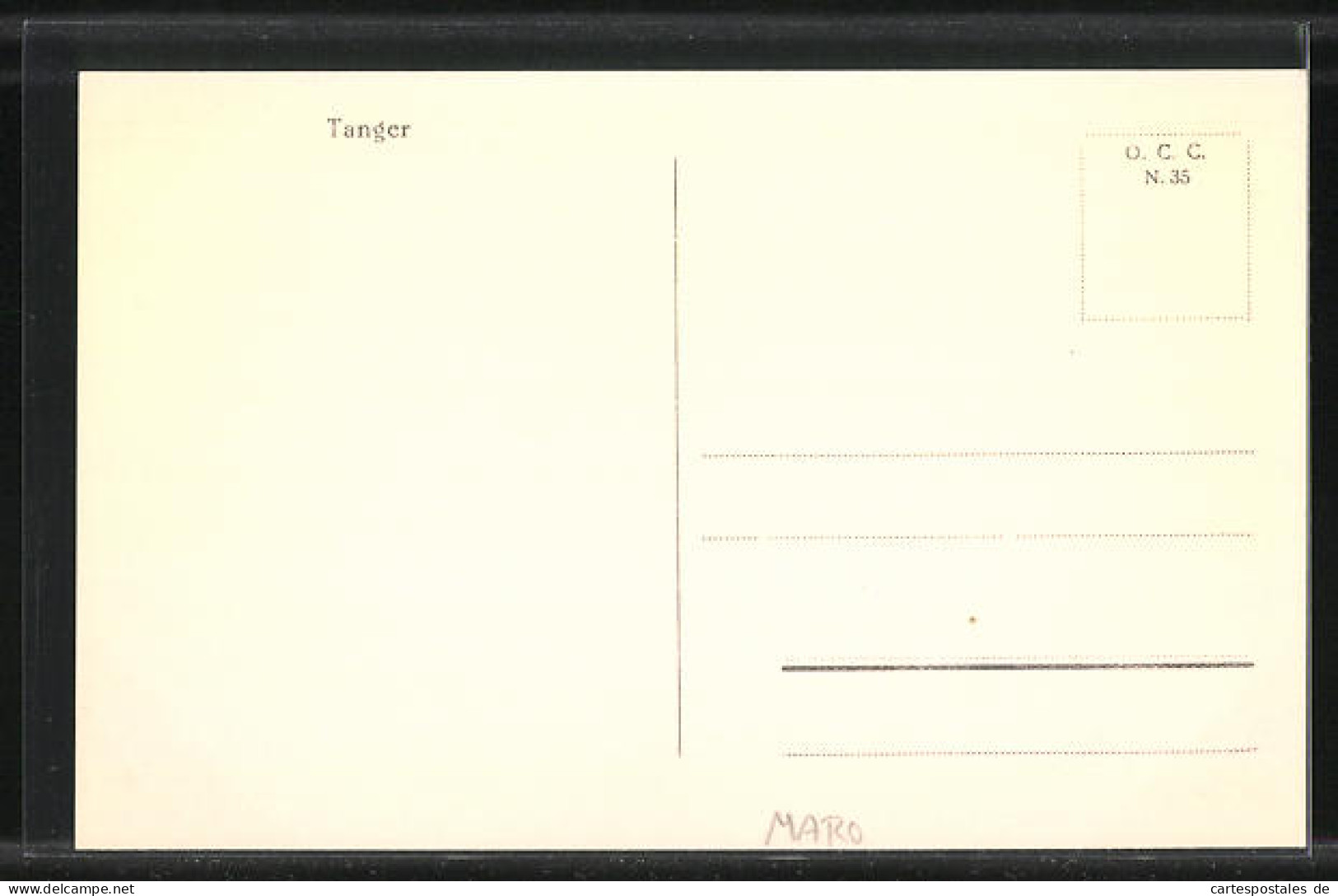 CPA Tanger, Grosser Platz Avec Menschenmenge  - Tanger