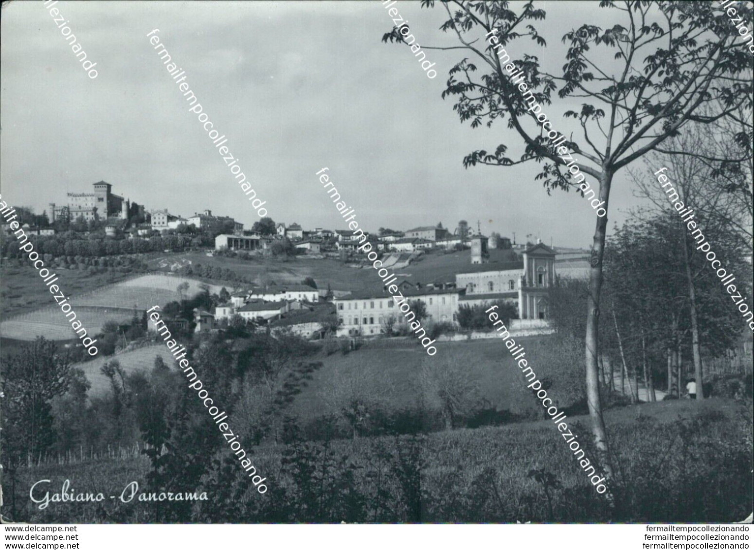 Bu294 Cartolina Gabiano Panorama Provincia Di Alessandria Piemonte - Alessandria