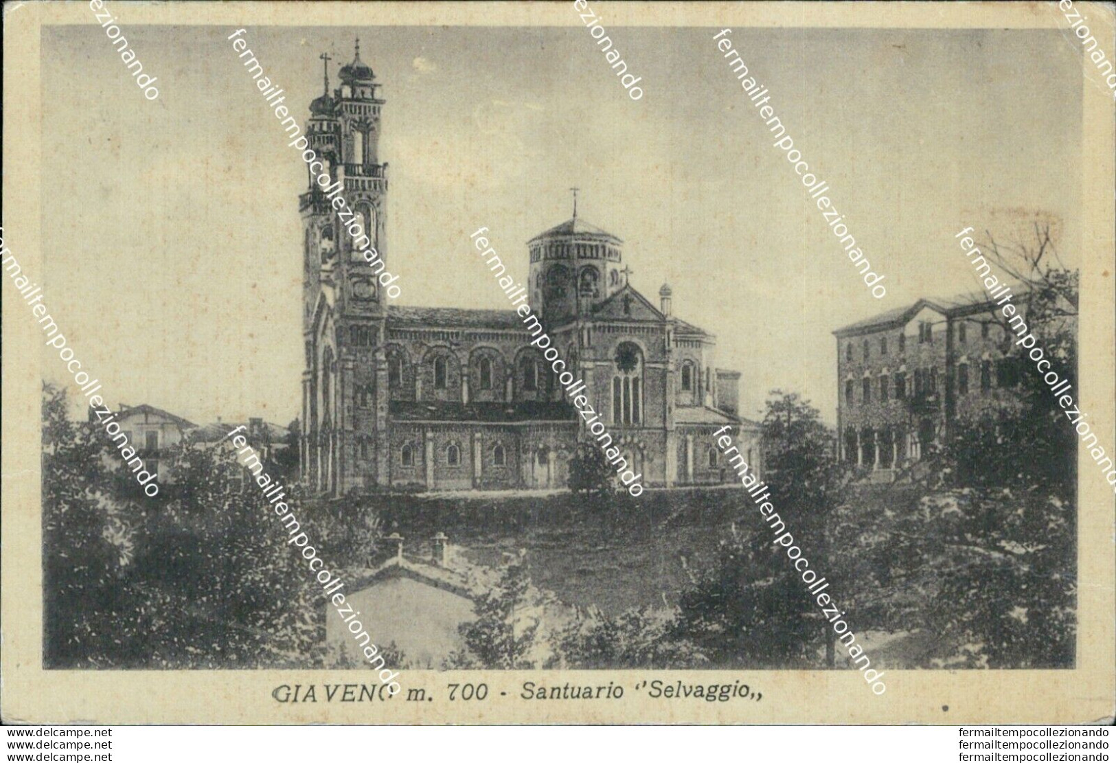 Bu334 Cartolina Giaveno Santuario Selvaggio Provincia Di Torino Piemonte - Otros & Sin Clasificación