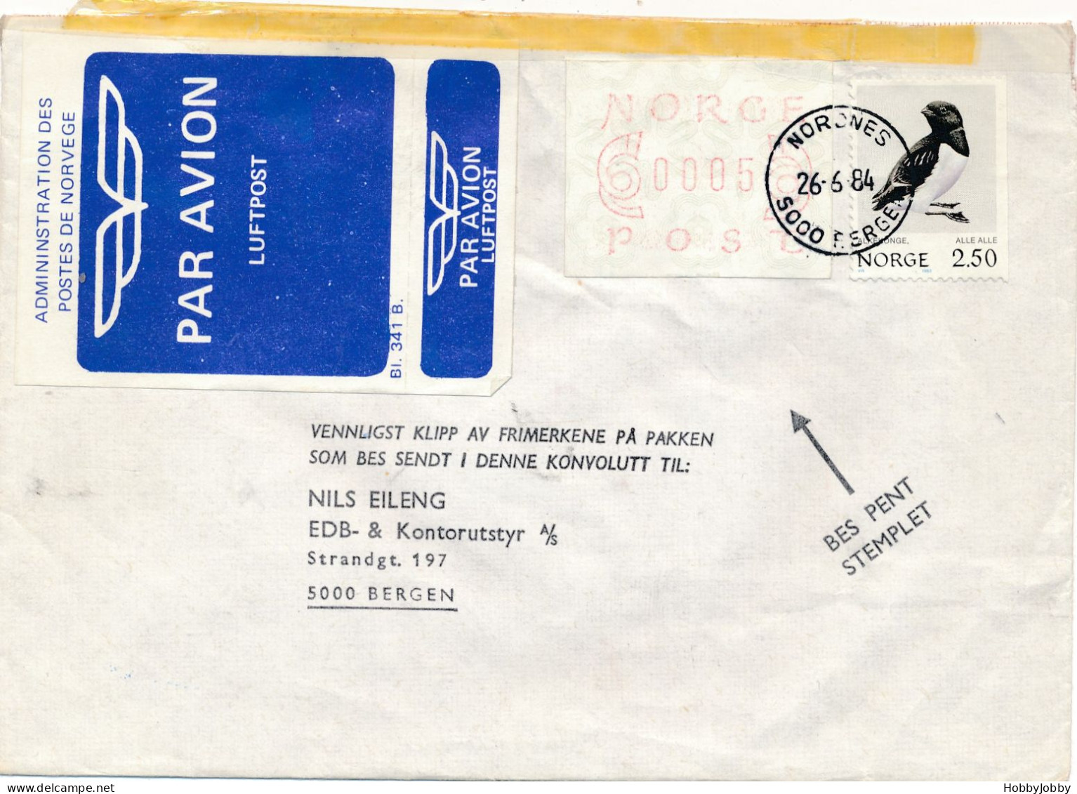 16 (!) Echt gelaufend Briefe: 1,2,3,4, & 5: 1.Desember 1980 LDC + Der erste Framalabel Norwegens + 5 ditto serie 2 FDC