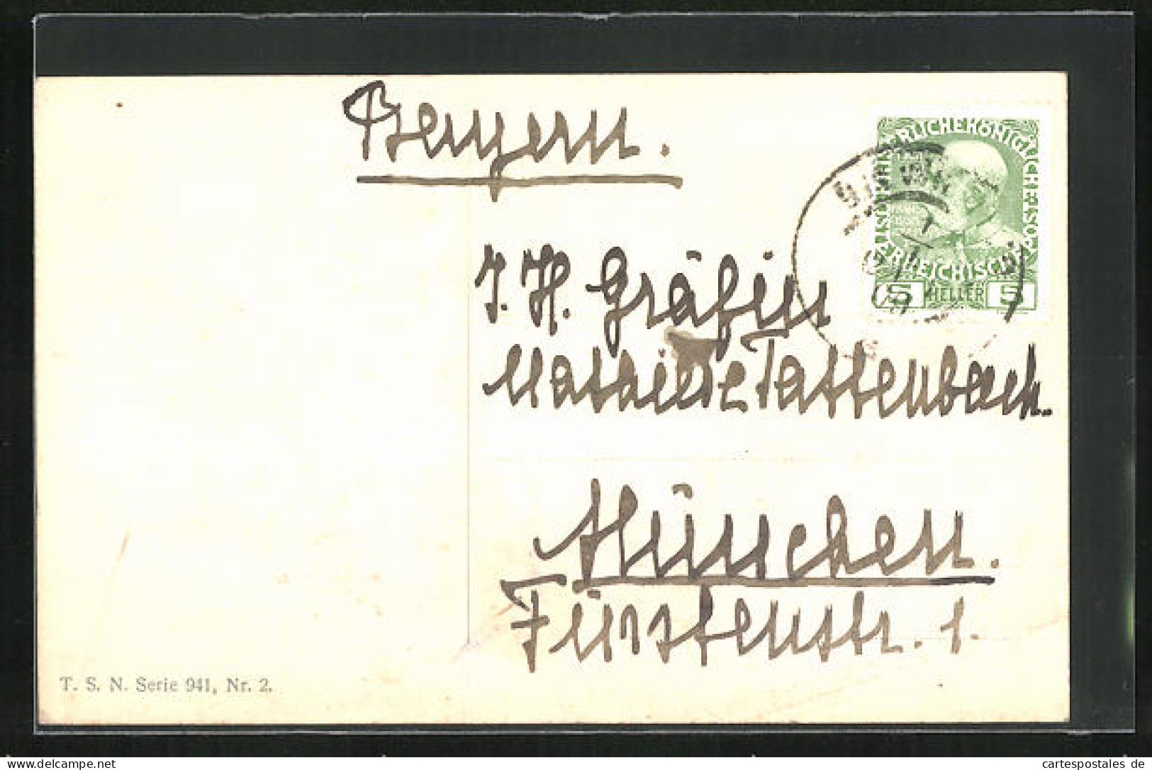 AK Neujahrsgruss, Mit Autograph Von Prinzessin Elvira Von Bayern  - Other & Unclassified