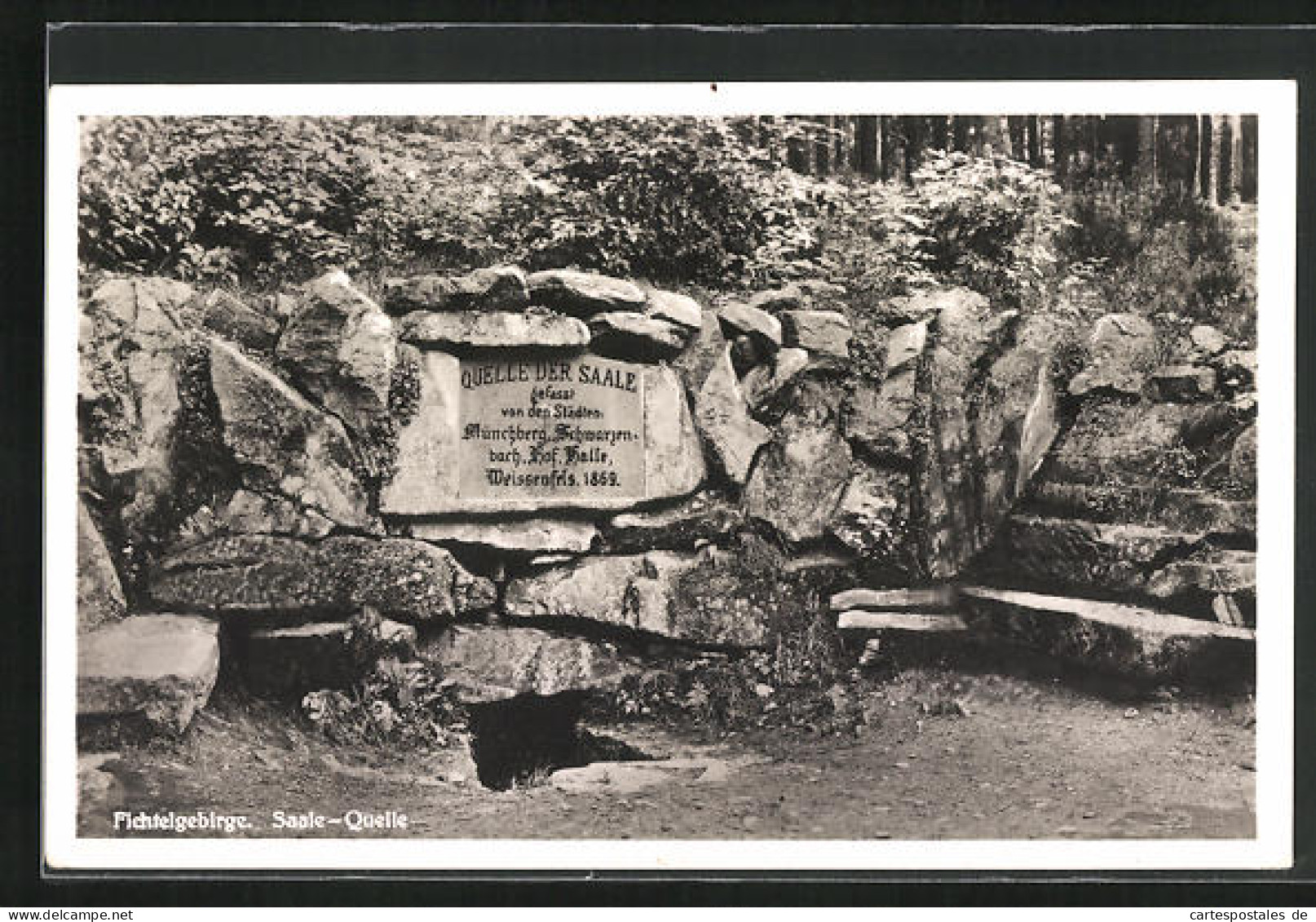 AK Münchberg /Fichtelgebirge, Ansicht Der Saale-Quelle  - Sonstige & Ohne Zuordnung