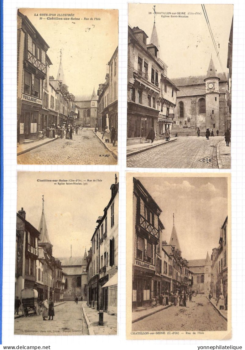 21  - COTE D'OR - CHATILLON SUR SEINE - Collection De 260 Cpa -voir Tous Les Scans - A SAISIR -(2404/RIC15) - Chatillon Sur Seine