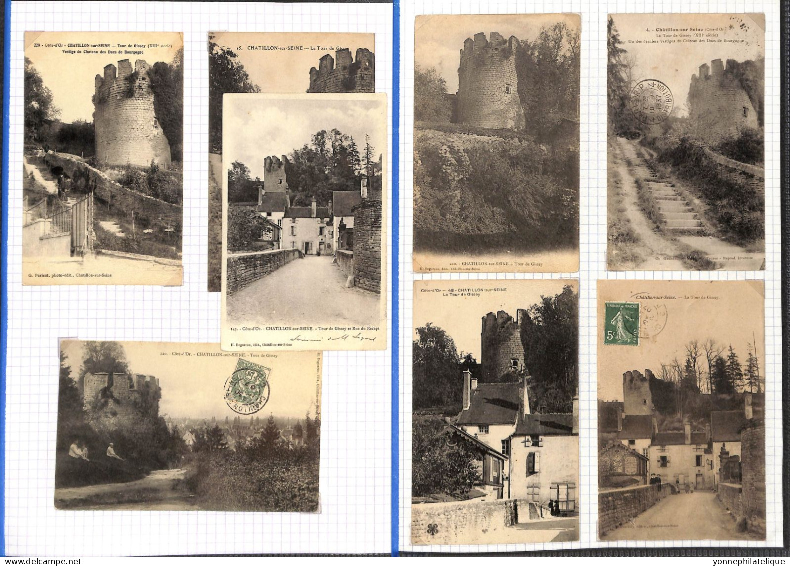 21  - COTE D'OR - CHATILLON SUR SEINE - Collection de 260 cpa -voir tous les scans - A SAISIR -(2404/RIC15)