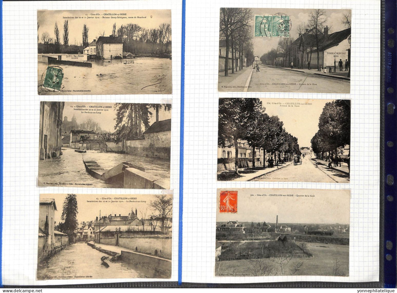 21  - COTE D'OR - CHATILLON SUR SEINE - Collection de 260 cpa -voir tous les scans - A SAISIR -(2404/RIC15)