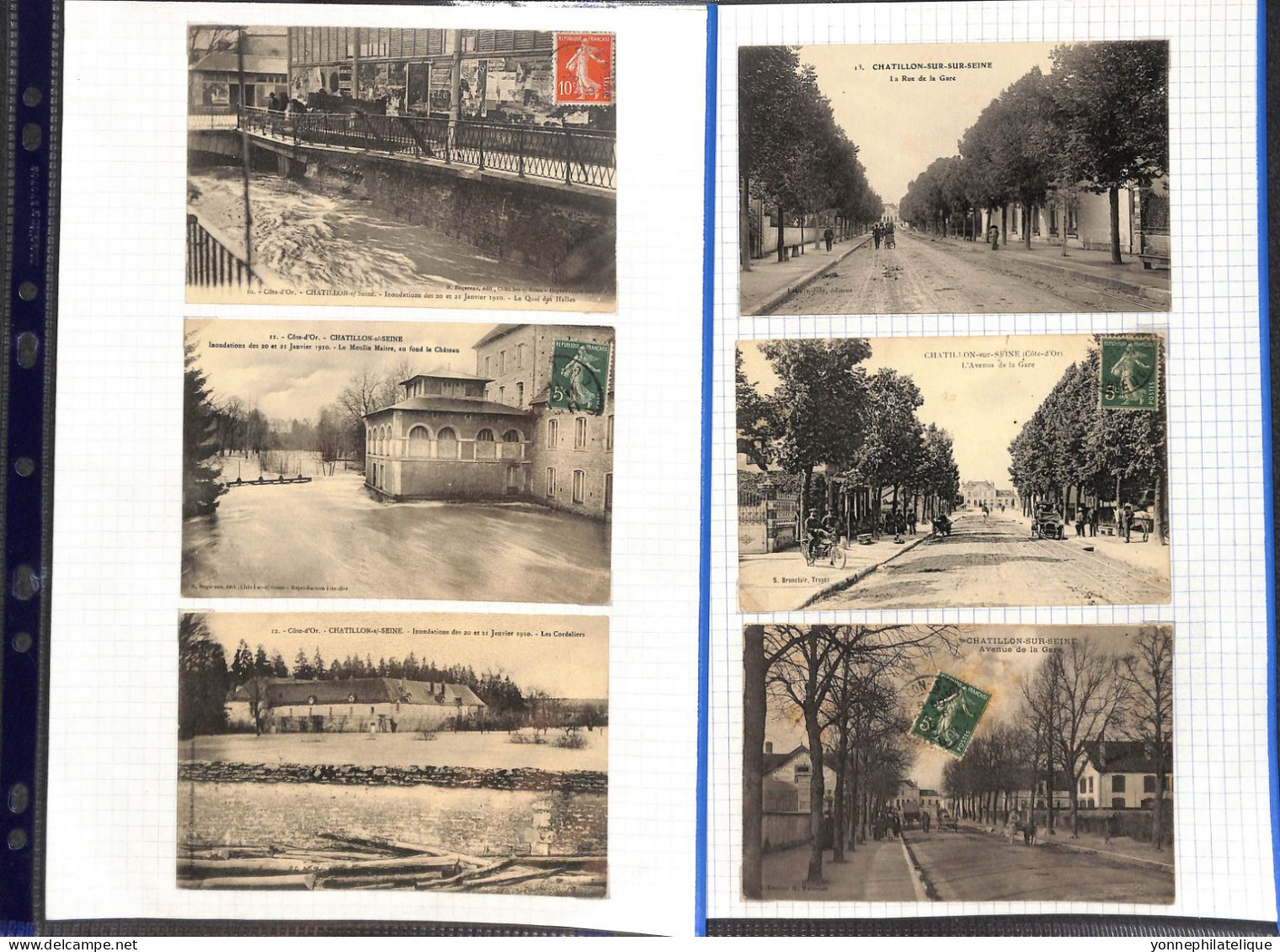 21  - COTE D'OR - CHATILLON SUR SEINE - Collection de 260 cpa -voir tous les scans - A SAISIR -(2404/RIC15)