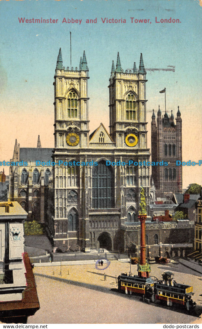 R110687 Westminster Abbey And Victoria Tower. London. 1929 - Other & Unclassified