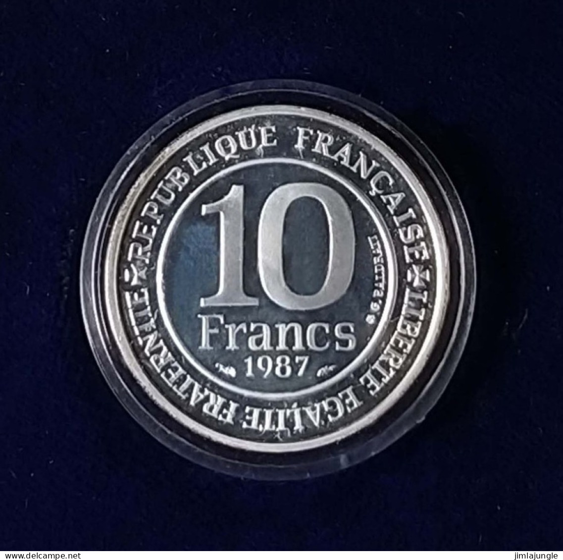 Superbe Pièce De 10F Argent De 1987 Millenaire Capetien En Coffret+certificat - 10 Francs