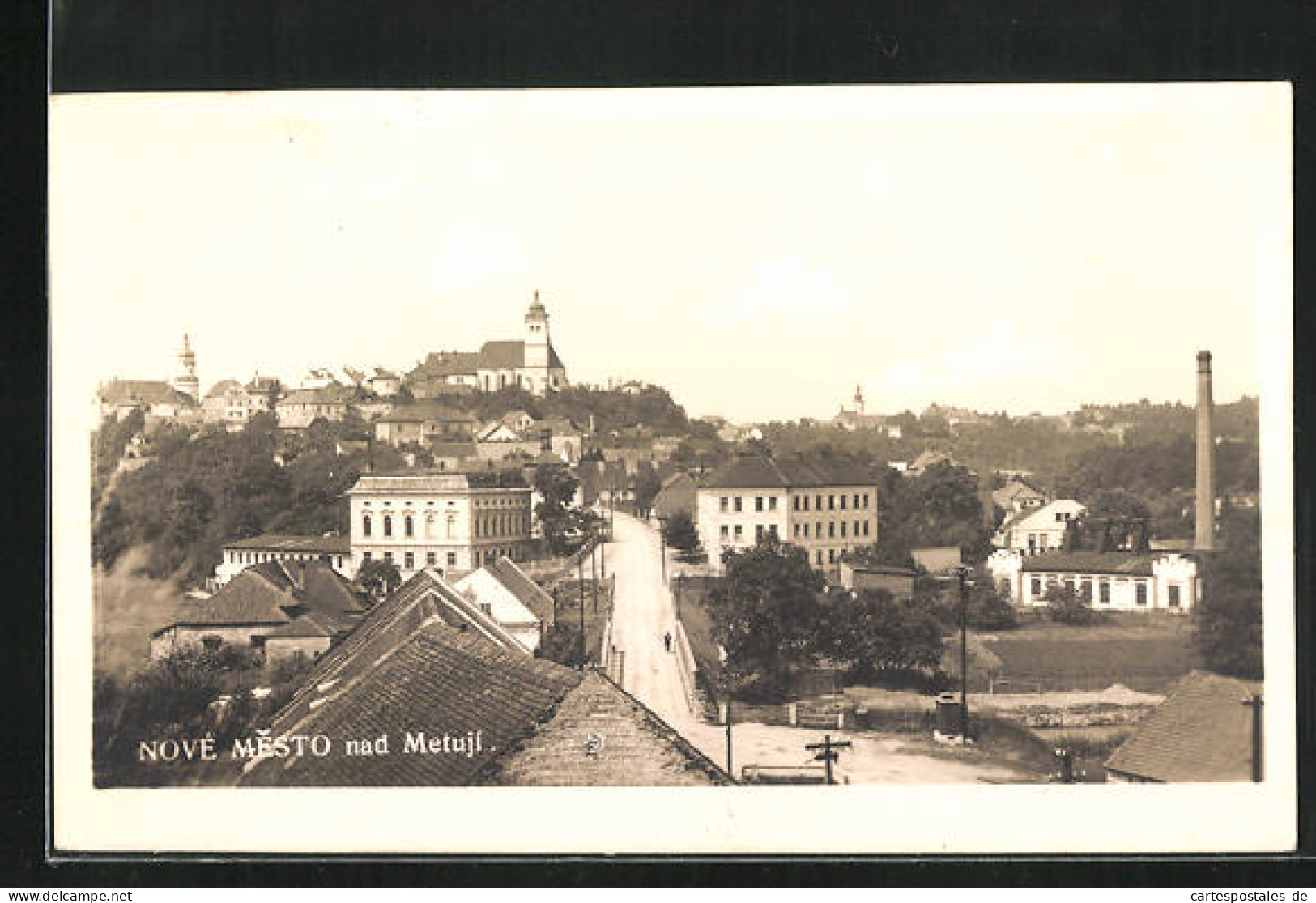 AK Nové Mesto N. Metují, Hauptstrasse Durch Die Stadt  - Tschechische Republik