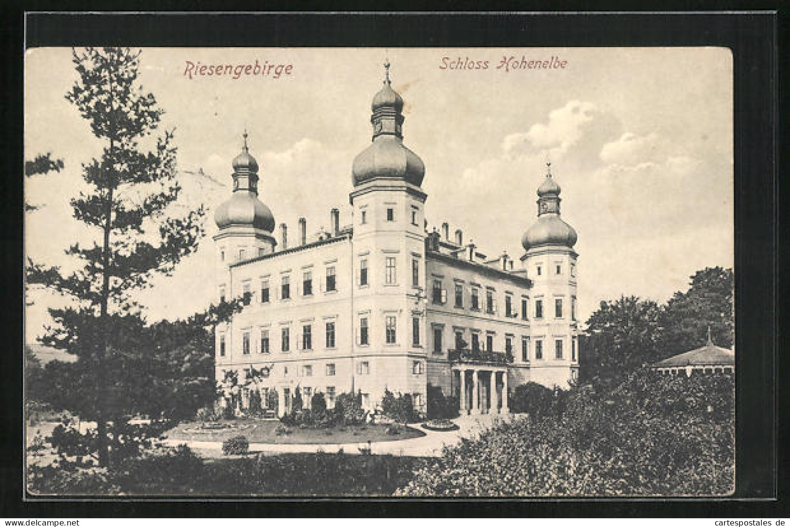 AK Hohenelbe / Vrchlabi, Schloss Hohenelbe Mit Garten  - Tschechische Republik