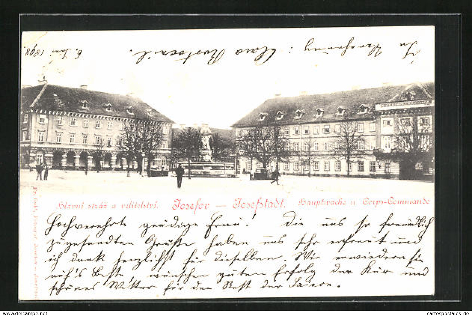 AK Josefstadt / Josefov / Jaromer, Hauptwache U. Corps-Commande  - República Checa