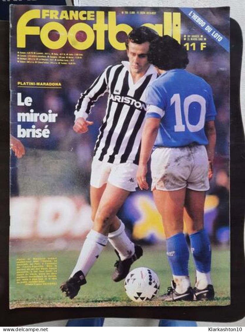 France Football Nº836 / Mars 1986 - Zonder Classificatie
