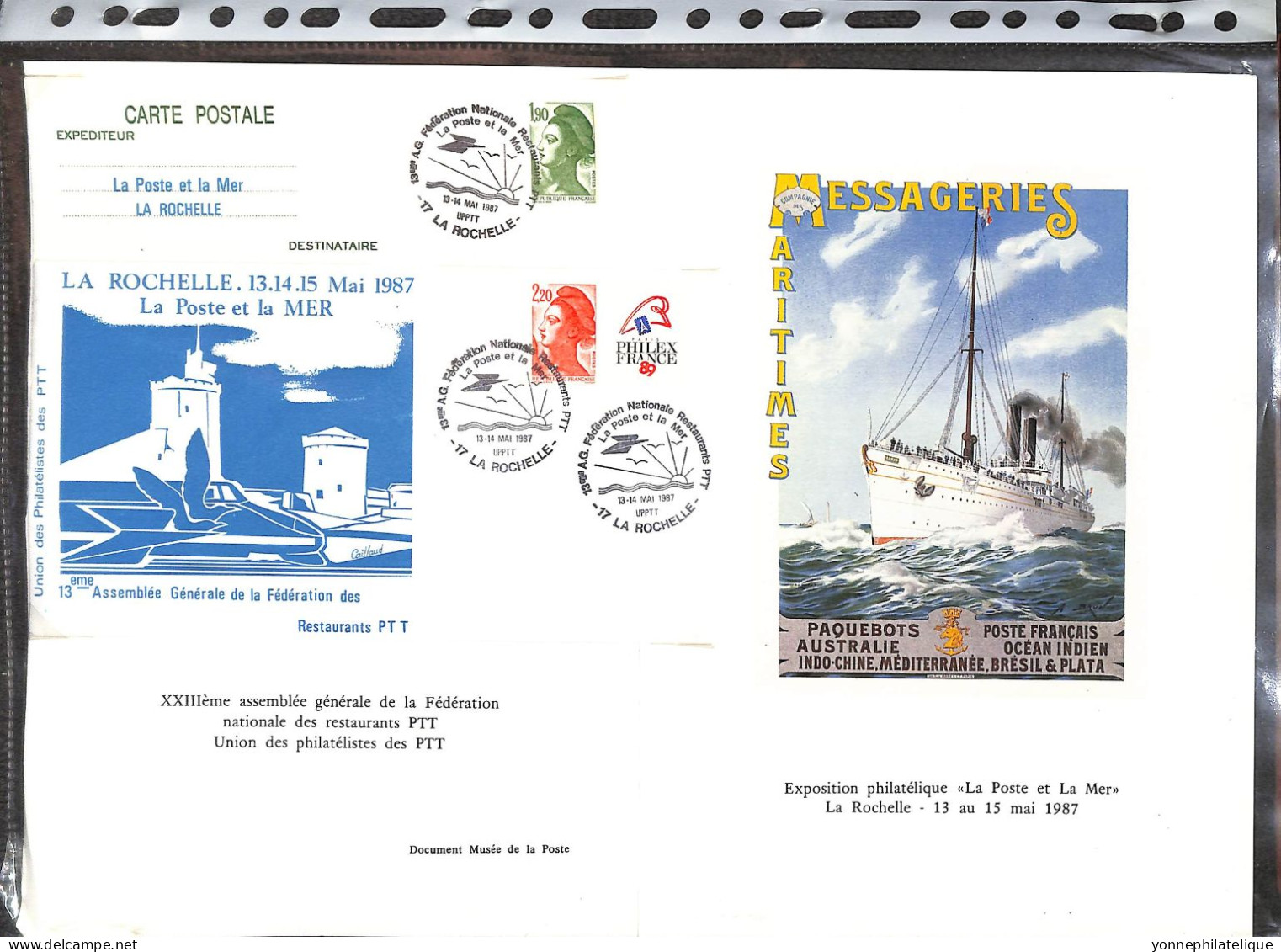 LOT -divers dont aerogrammes , souvenirs phil, Liberté , timbres indochine -voir tous les scans - A SAISIR -(2404/RIC27)