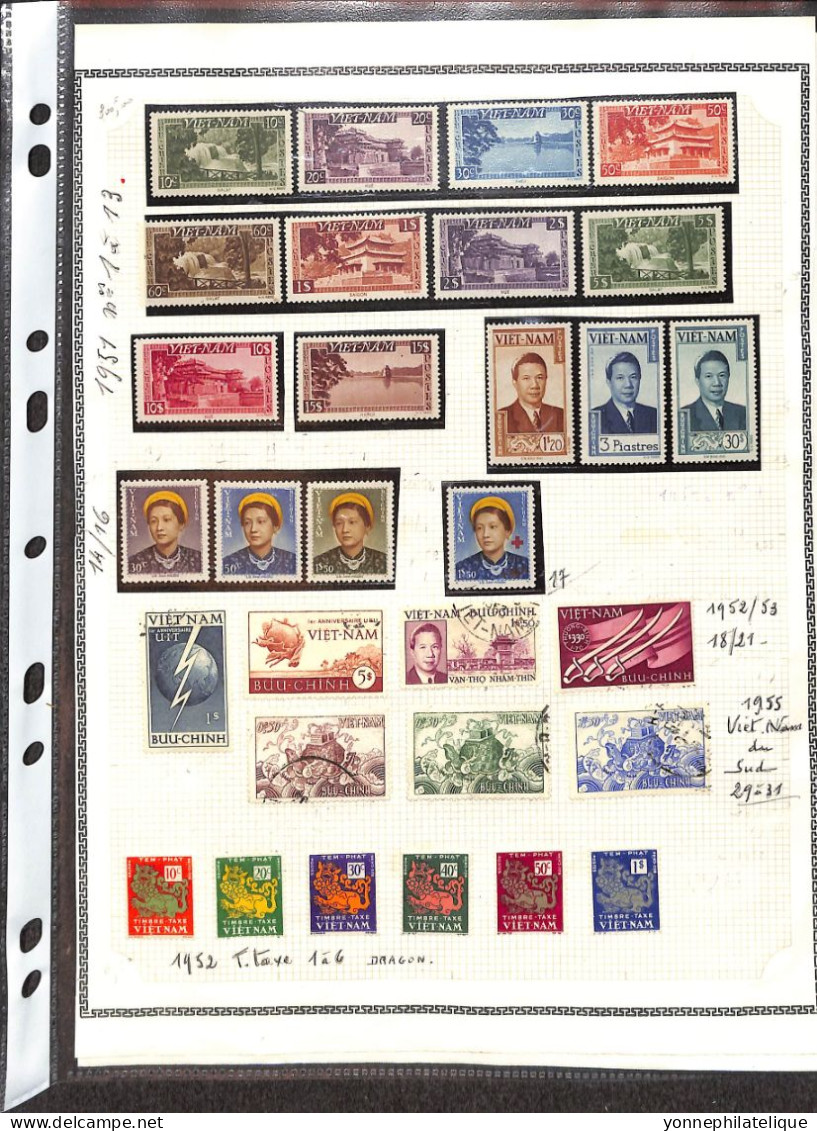 LOT -divers dont aerogrammes , souvenirs phil, Liberté , timbres indochine -voir tous les scans - A SAISIR -(2404/RIC27)