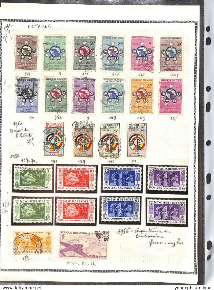 LOT -divers dont aerogrammes , souvenirs phil, Liberté , timbres indochine -voir tous les scans - A SAISIR -(2404/RIC27)