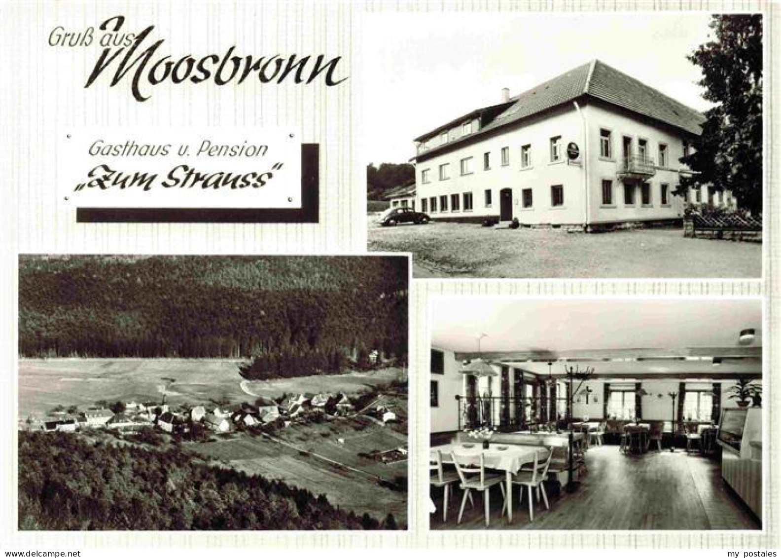 73978002 Moosbronn_Gaggenau Gasthaus Pension Zum Strauss Panorama Gastraum - Gaggenau