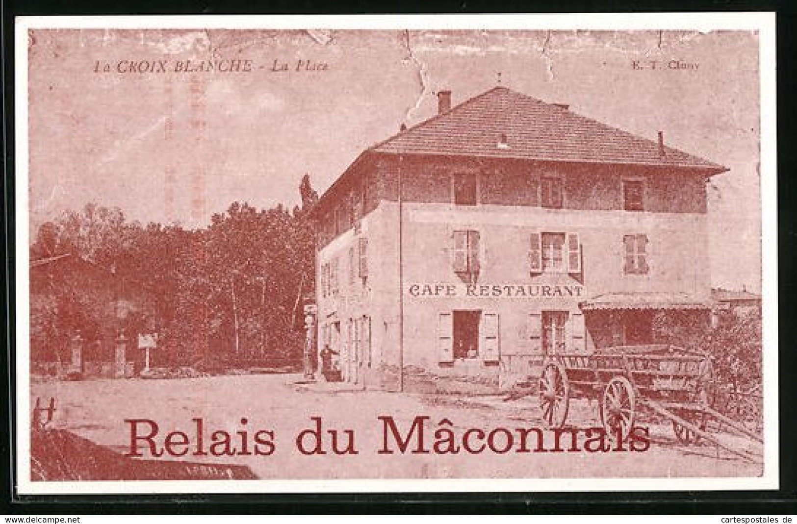 Carte De Représentant Berze-la-Ville, Hotel Restaurant La Croix Blanche,  Vue De Hotels  - Non Classés