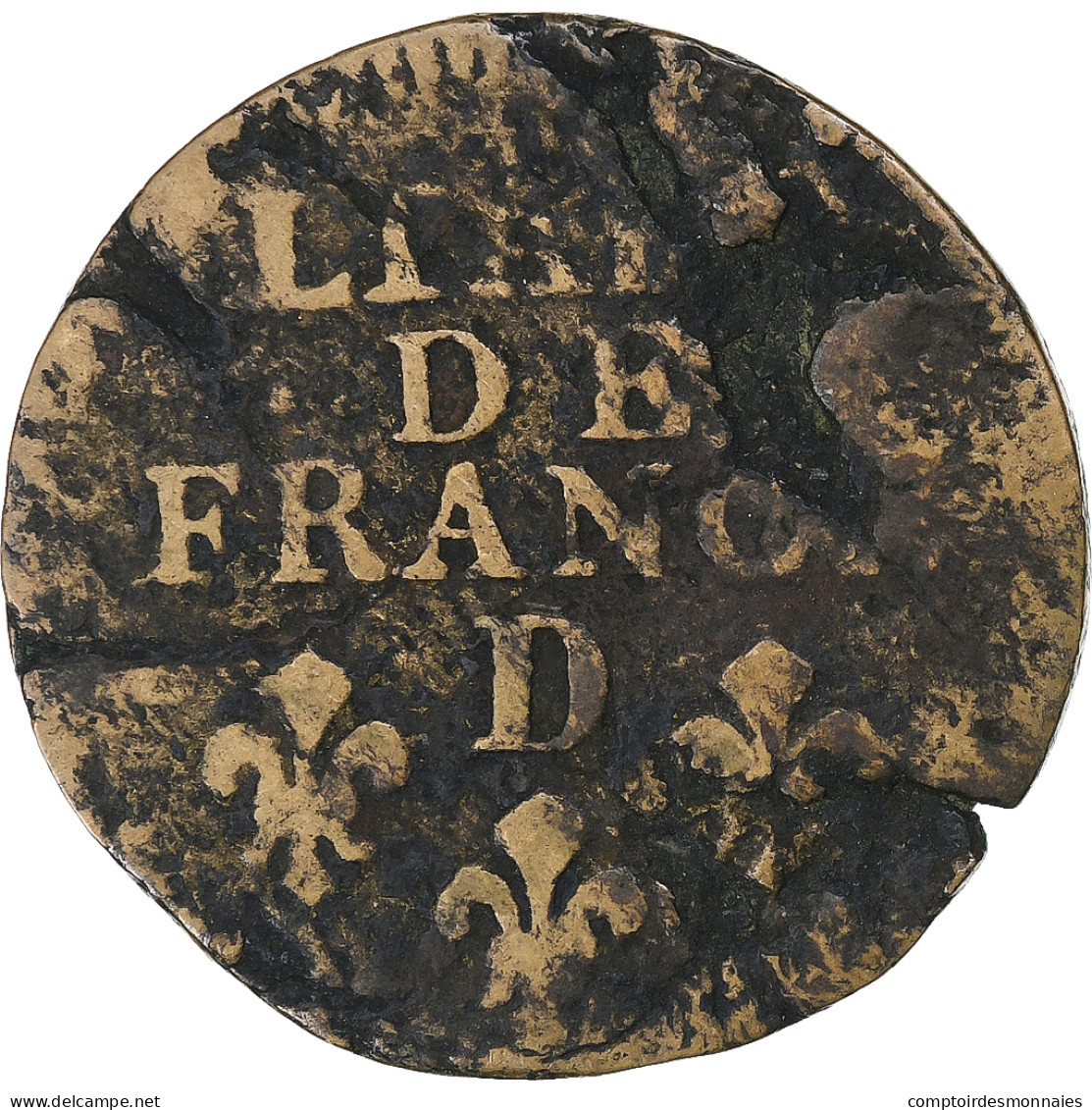 France, Louis XIV, Liard, 1699, Lyon, Cuivre, B+, Gadoury:81 - 1643-1715 Louis XIV Le Grand