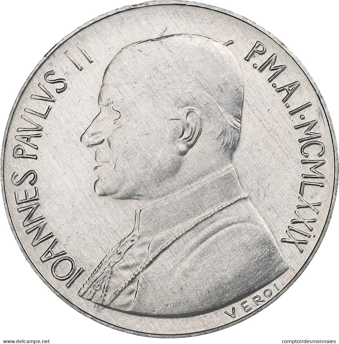 Vatican, John Paul II, 10 Lire, 1979 - Anno I, Rome, Aluminium, SPL+, KM:143 - Vatican