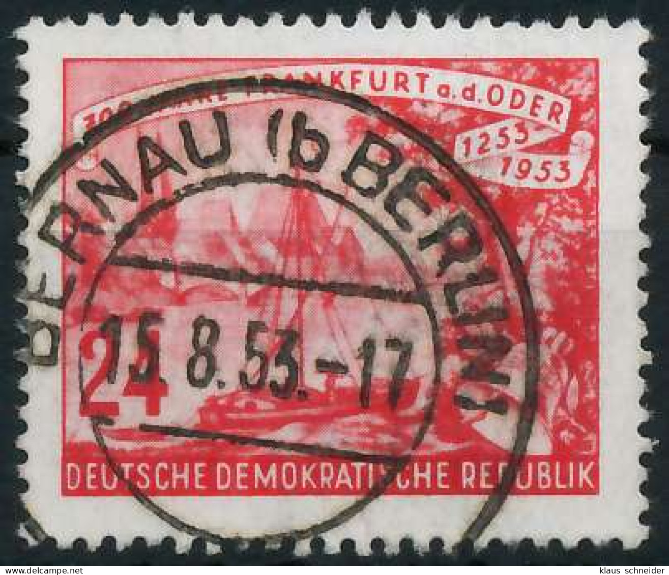 DDR 1953 Nr 360XI Zentrisch Gestempelt X77ABEA - Oblitérés