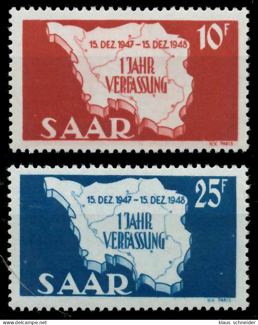 SAARLAND 1948 Nr 260-261 Postfrisch X77AD86 - Neufs
