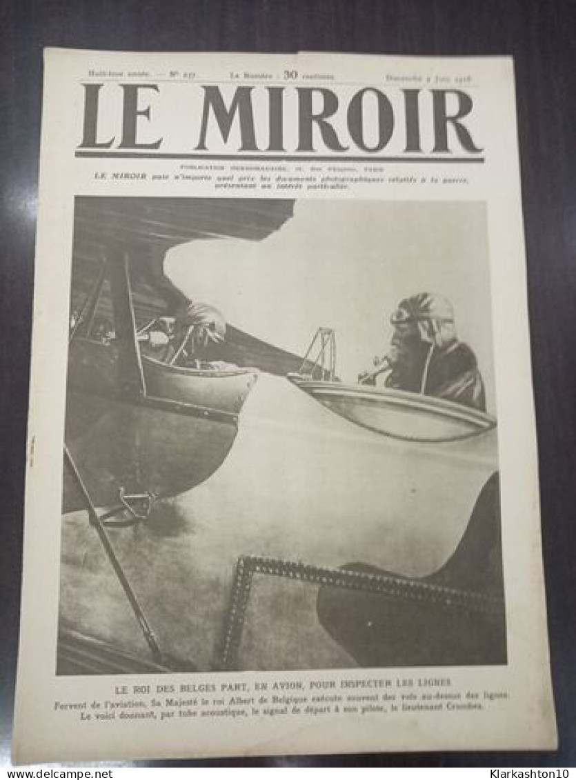 Journal Le Miroir N° 237 - 1916 - Zonder Classificatie