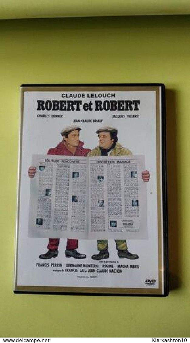 DVD - Robert Et Robert (Charles Denner Jean-Claude Brialy Et Jacques Villeret) - Autres & Non Classés