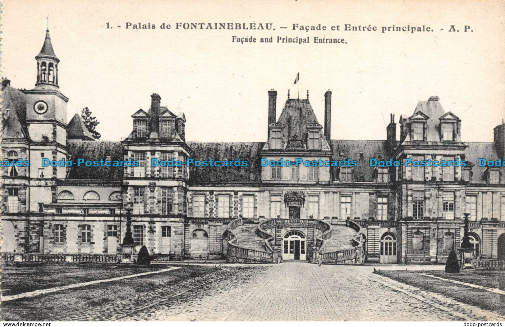 R110814 Palais De Fontainebleau. Facade And Principal Entrance. B. Hopkins - Welt