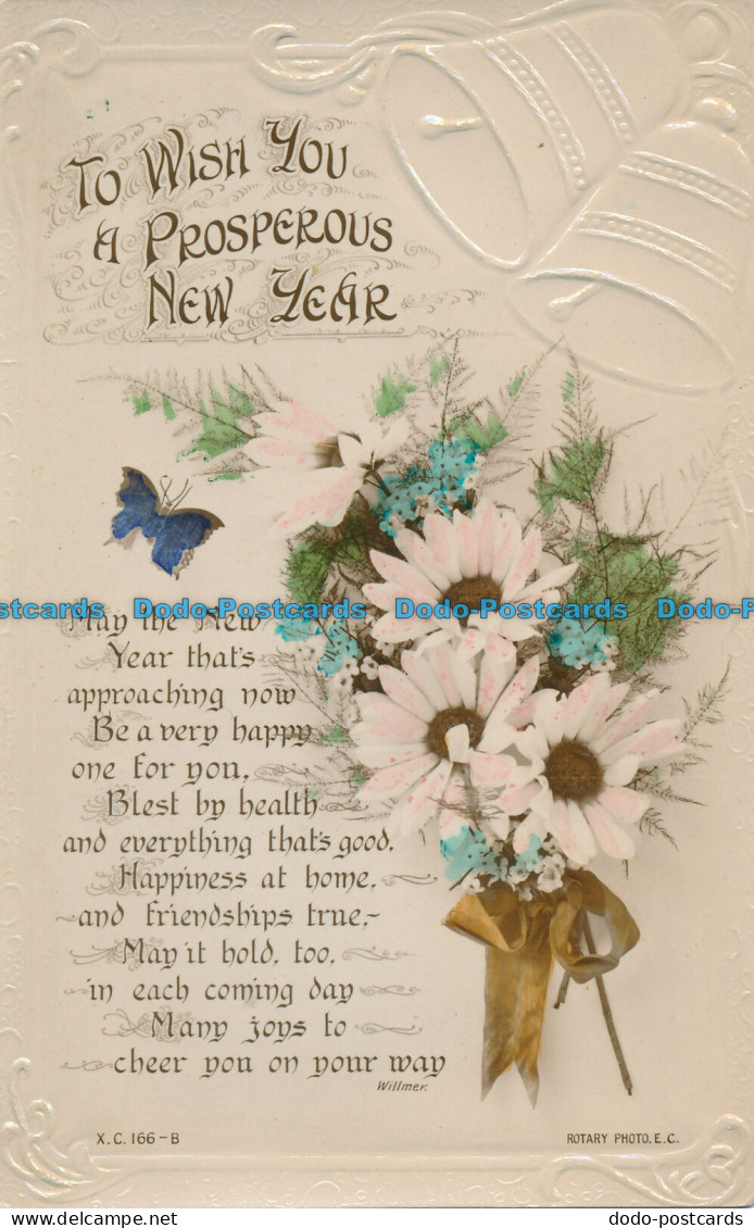 R111464 Greeting Postcard. To Wish You A Prosperous New Year. Rotary. RP. RP - Monde