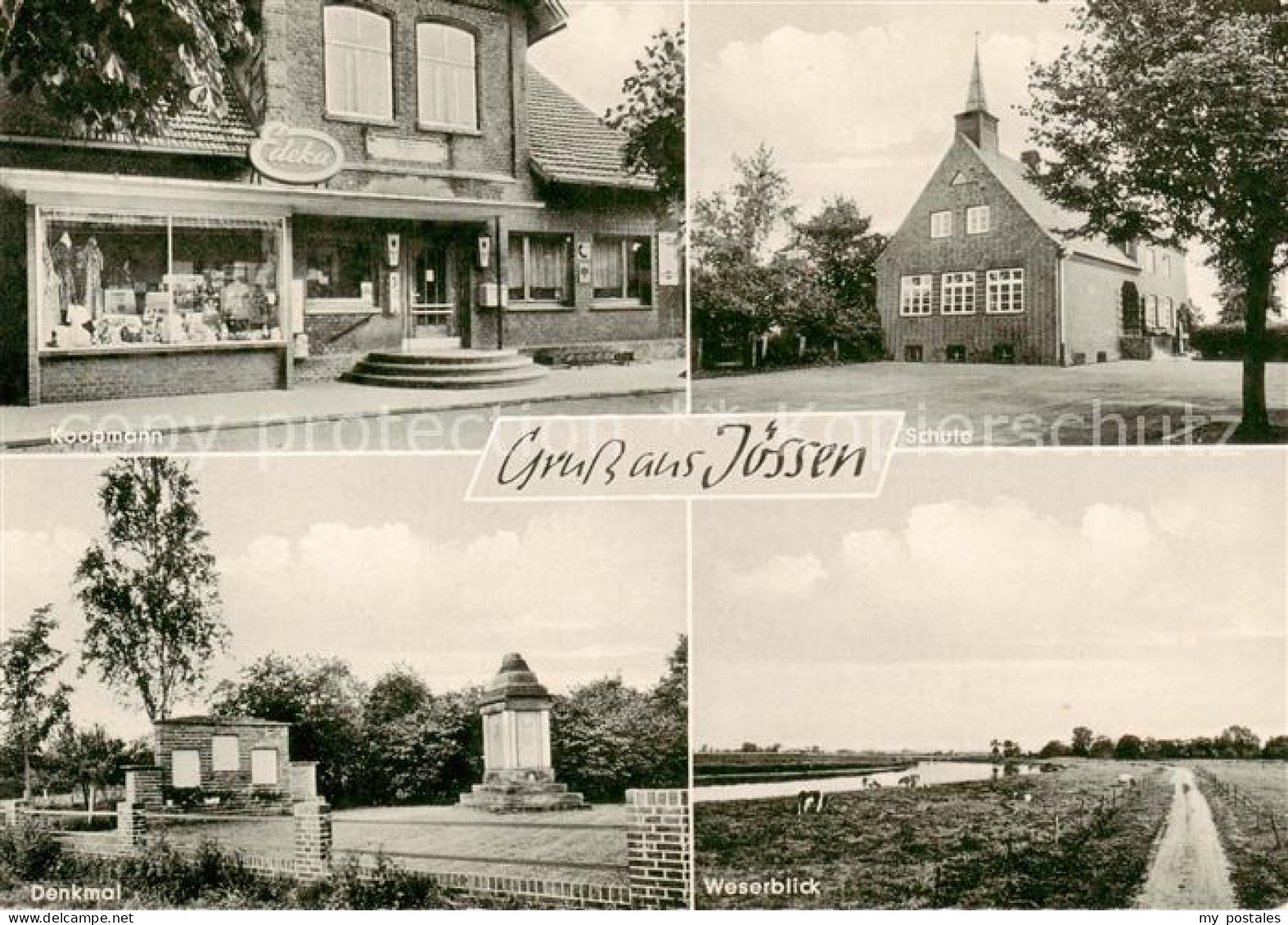 73833284 Joessen Weser Edeka Laden Schule Weserblick Denkmal Joessen Weser - Petershagen